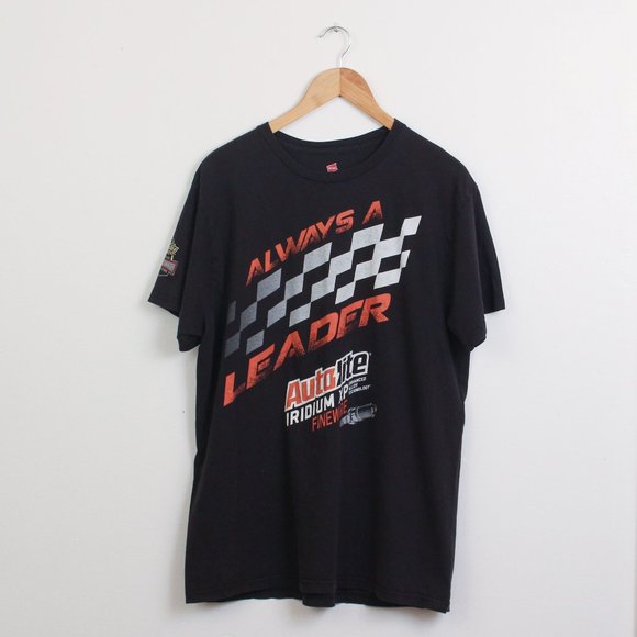 Autolite Spark Plugs Nascar O'Reilly Shirt Mens XL Black Tee - Picture 1 of 10
